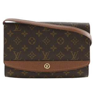 Louis Vuitton Bordeaux Red Shoulder Bag Brown Crossbody Snap Button